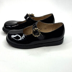 Aster Paris Girls Black Patent Leather Mary Jane Shoes EU 28 US 11